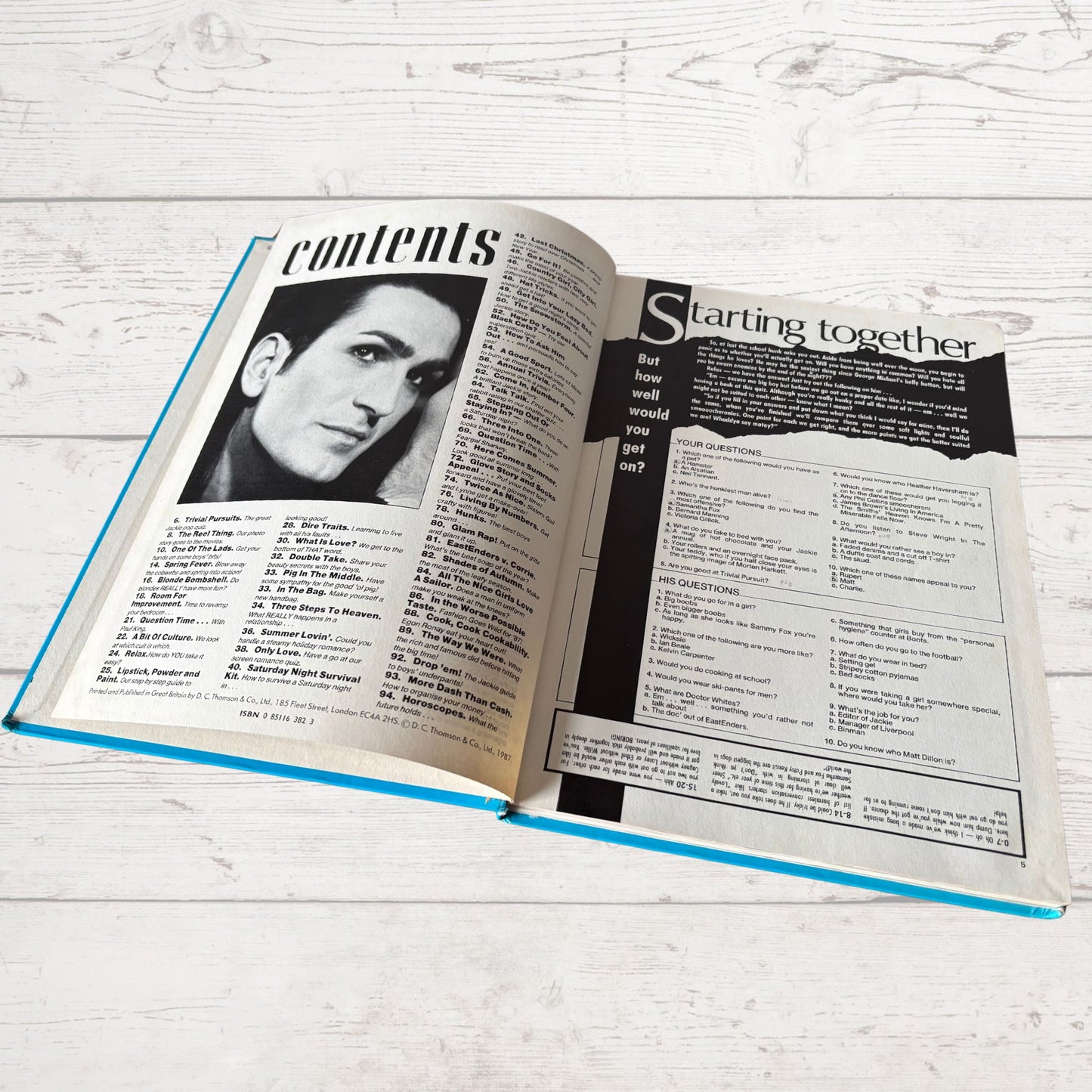 Vintage Jackie Annual 1987, full of fiction, fashion, fun and nostalgia. Great gift idea