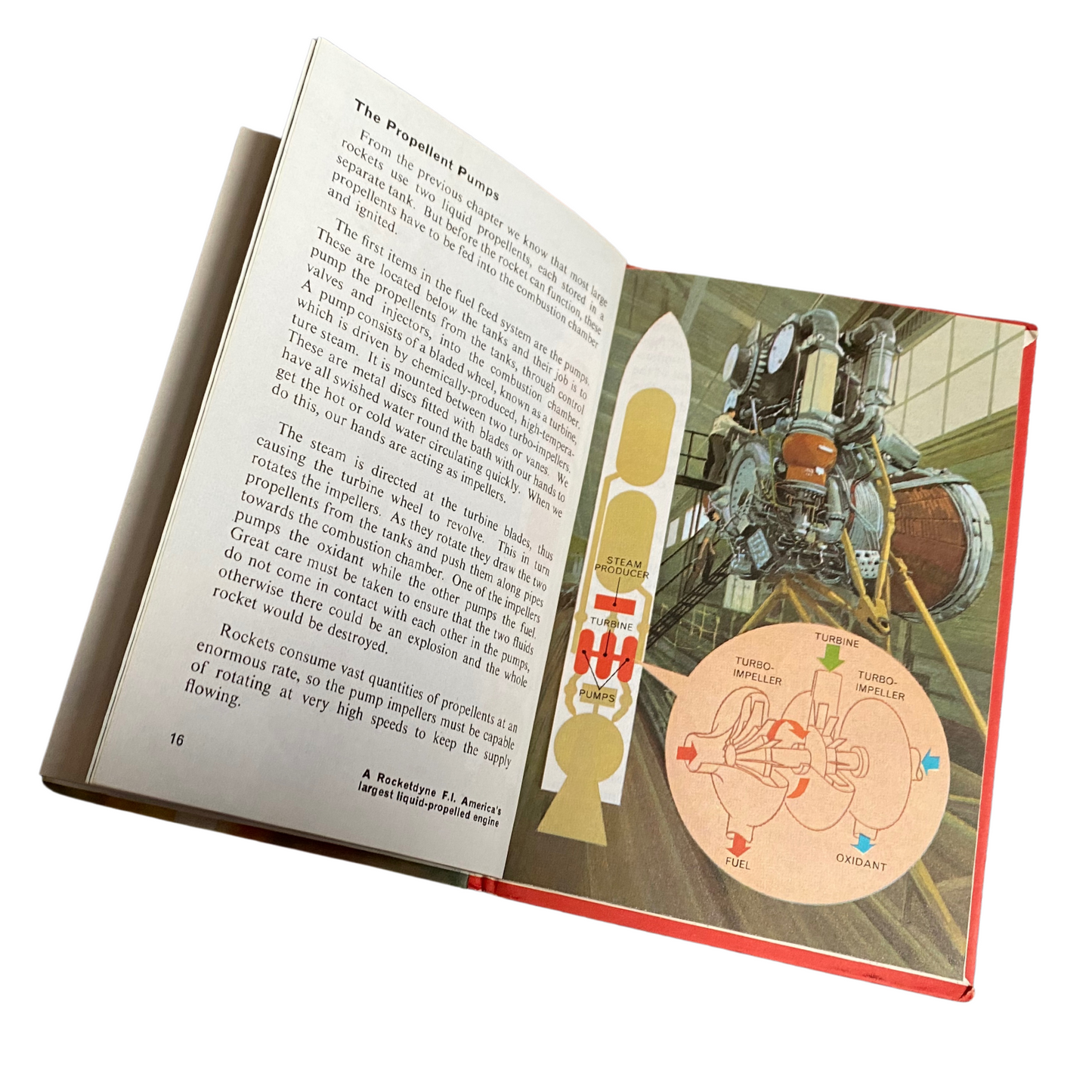 Vintage 1970s ladybird book, How it Works, The Rocket. Series 654