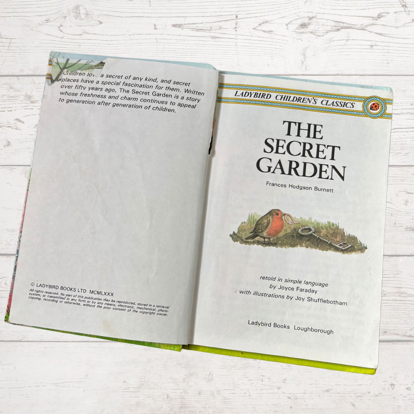 The Secret Garden  : 80s Vintage Ladybird Book. Children’s Classics - Nostalgic gift idea