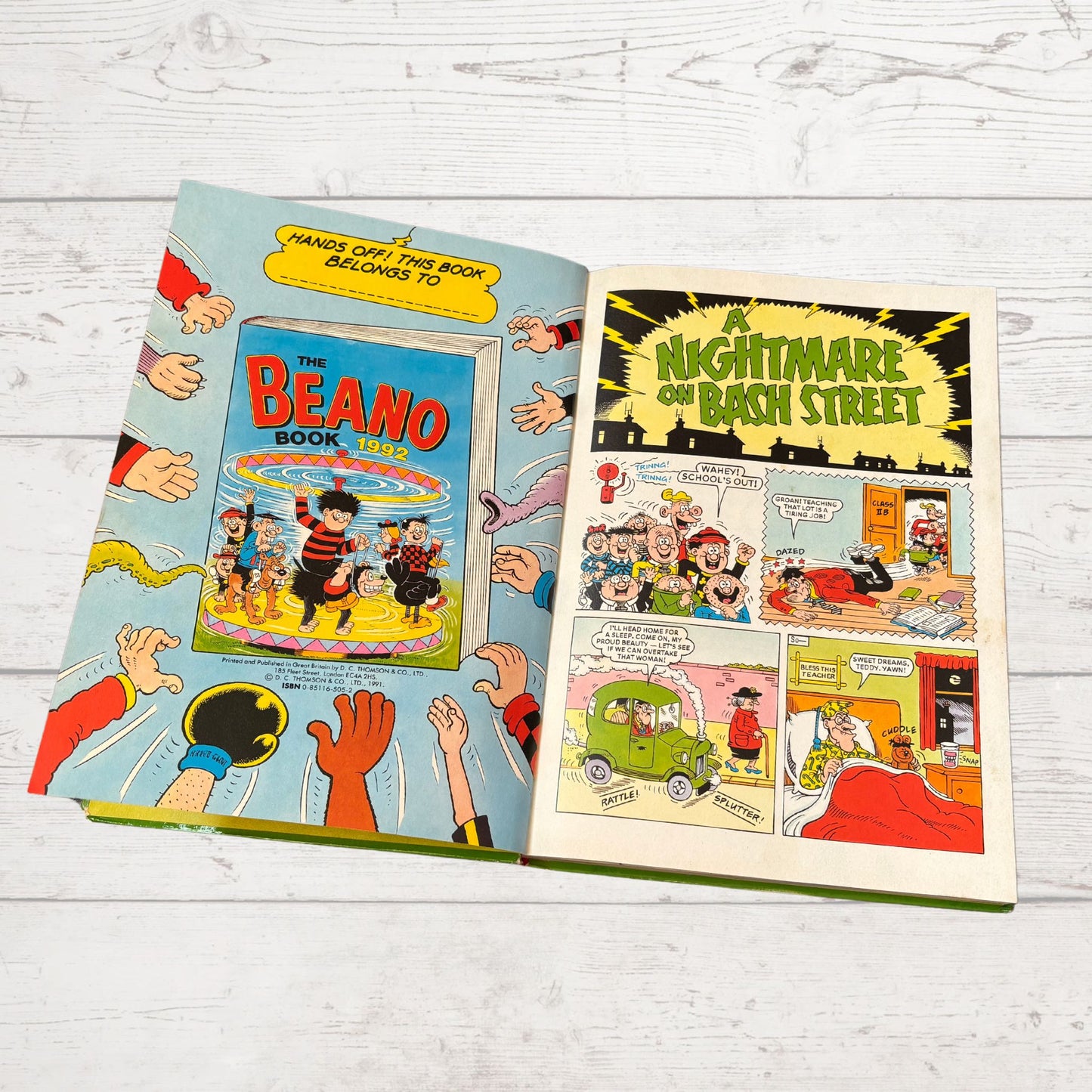 Vintage Beano Annual 1992. Classic Comic Strips for Nostalgic Reading & Collecting. Great gift idea