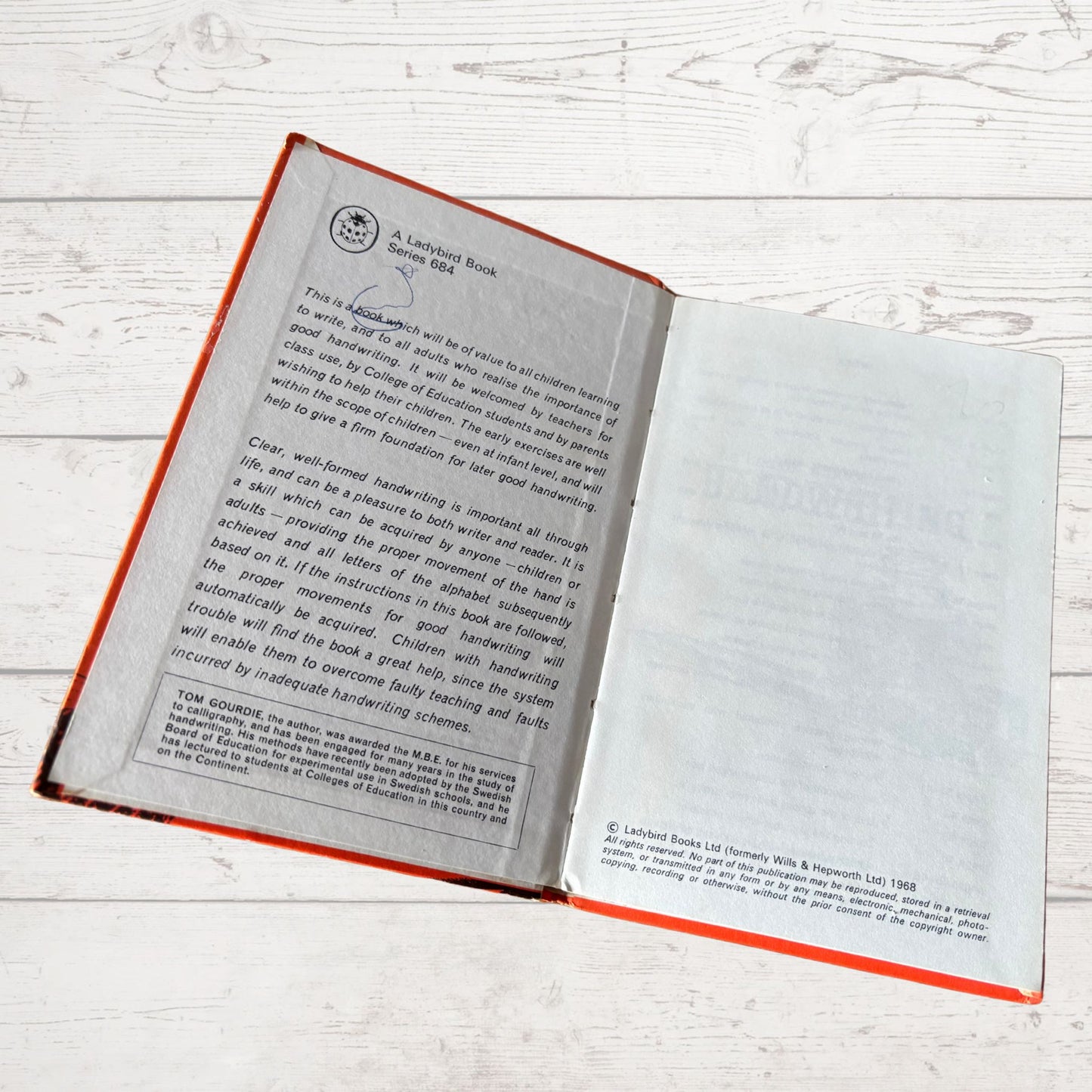 The Ladybird Book of Handwriting. Vintage 1970s Book. Series 684