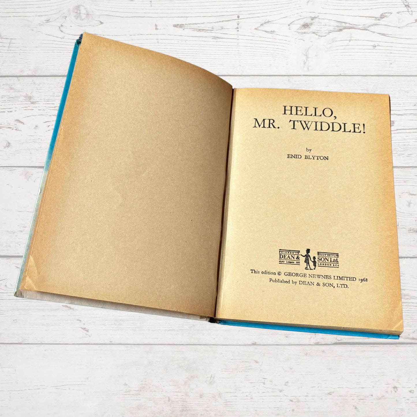 Vintage 1960s Dean & son Hardback Book by Enid Blyton - Hello  Mr Twiddle. Great nostalgic/ children’s gift idea