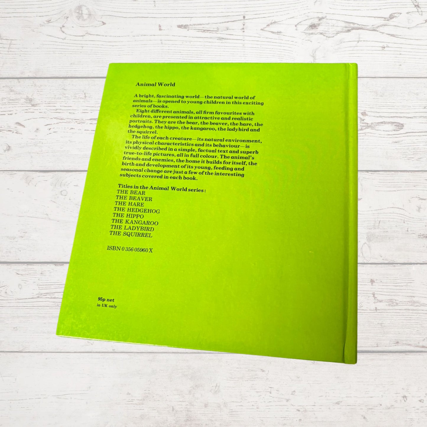 Vintage 1970s Children's Book: The Hare   - Beautifully Illustrated Educational Hardback Animal  & Nature Facts