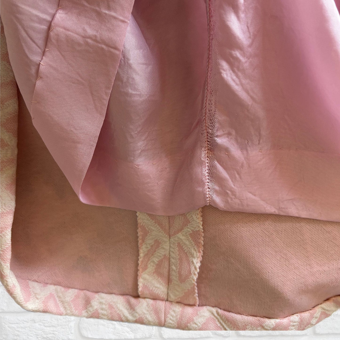 60s Pink and White Short Sleeved Vintage Scooter Dress. Approx UK size 14-16