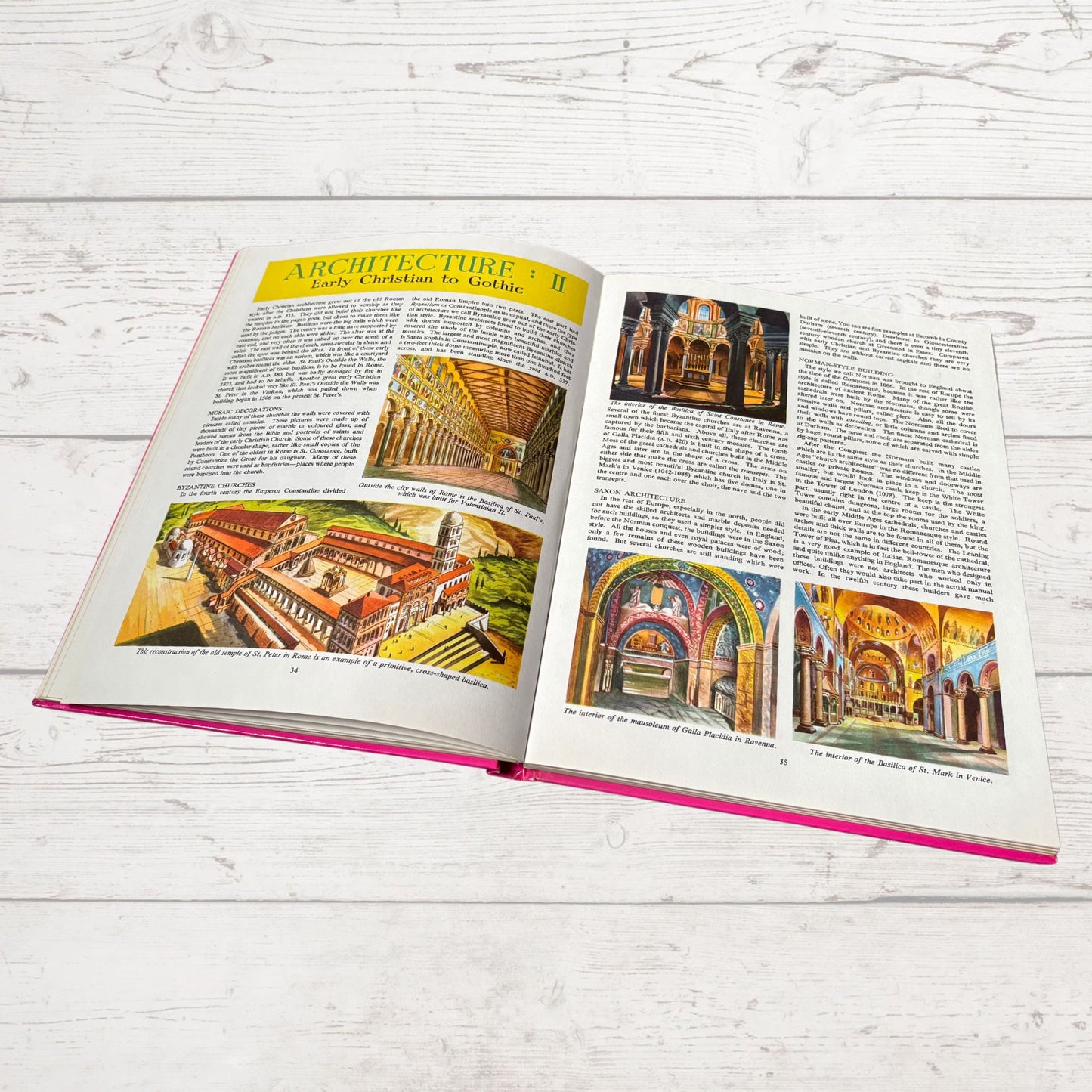 Vintage 1970s Children's Book: Our World  - Beautifully Illustrated Colourful Hardback Encyclopaedia