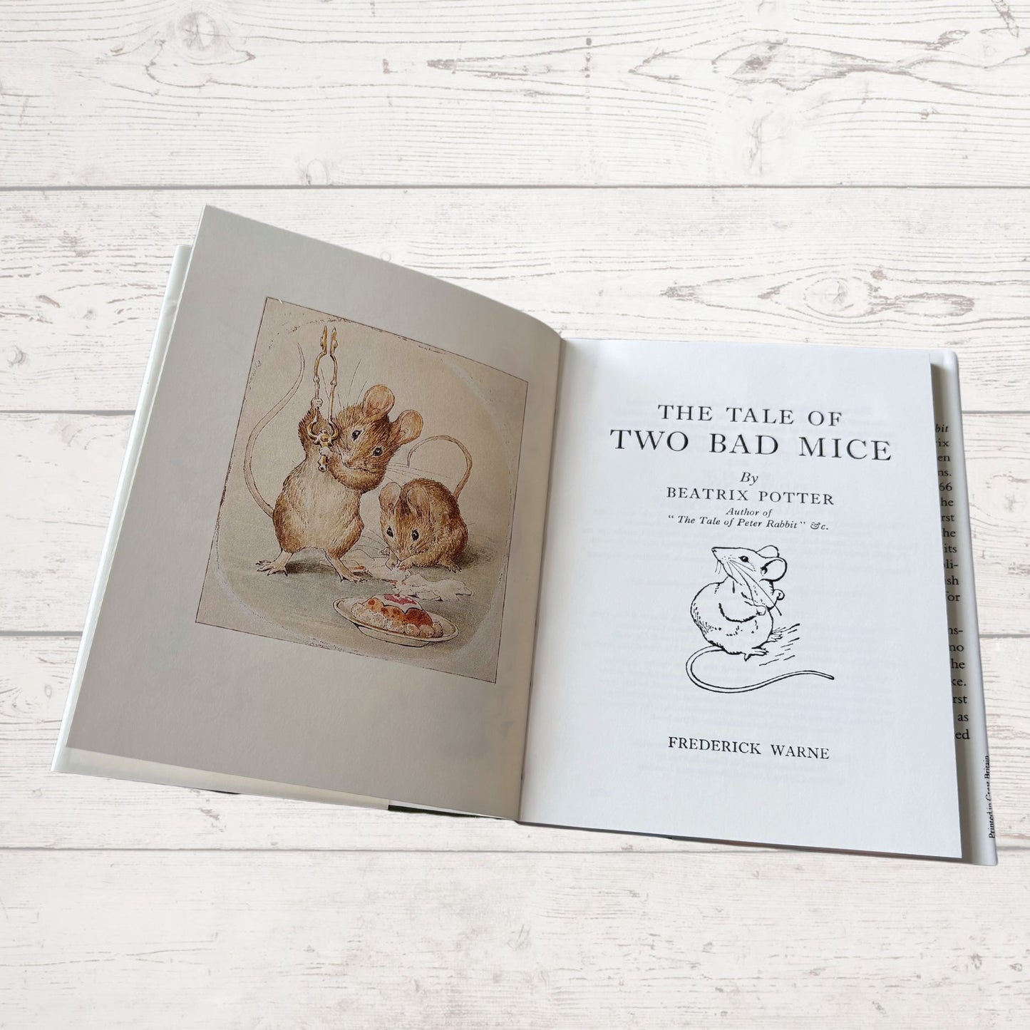The Tale of Two Bad Mice. Vintage Beatrix Potter Book. 1989 edition. Great Gift Idea
