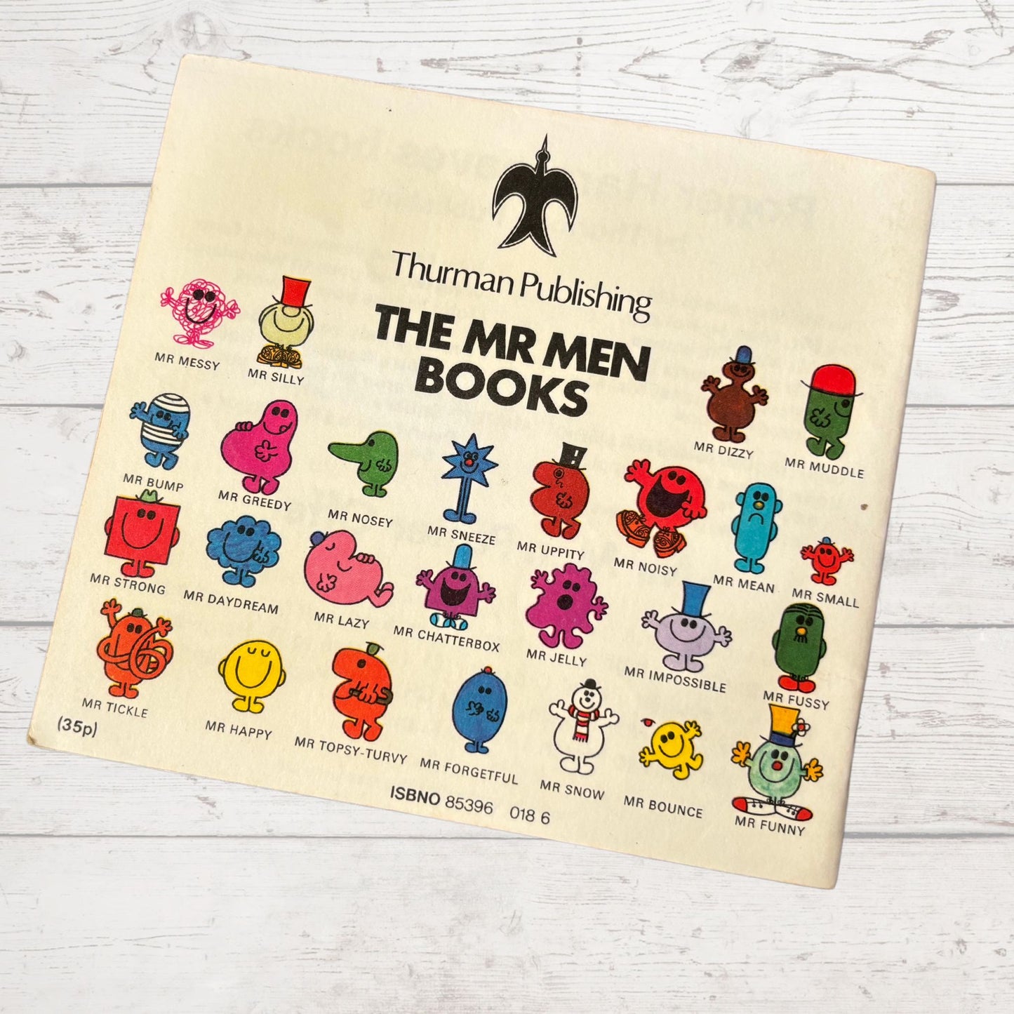 Mr. Topsy - Turvy by Roger Hargreaves. Original 1970s The Mr Men series. 1972 edition. Great gift idea