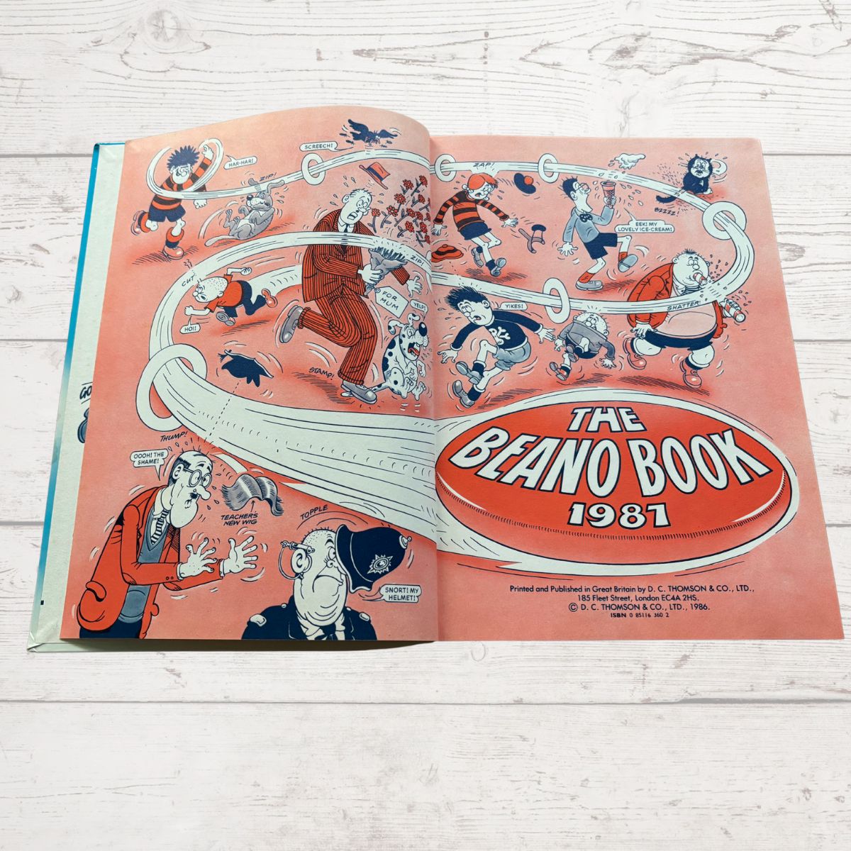 Vintage Beano Book 1987. Comic Strip Annual for Nostalgic Reading & Collecting. Great Gift Idea