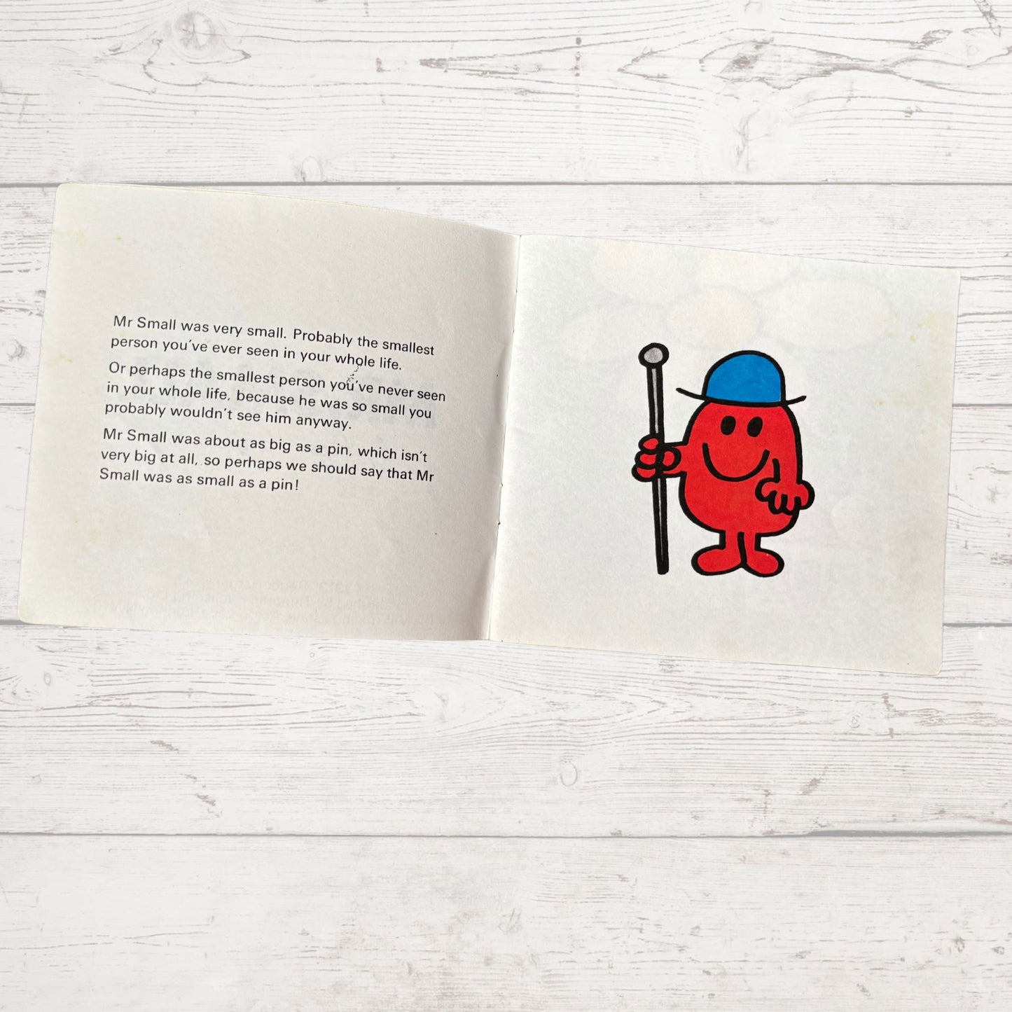 Mr. Small by Roger Hargreaves. Original 1970s The Mr Men series. 1972 edition. Great gift idea