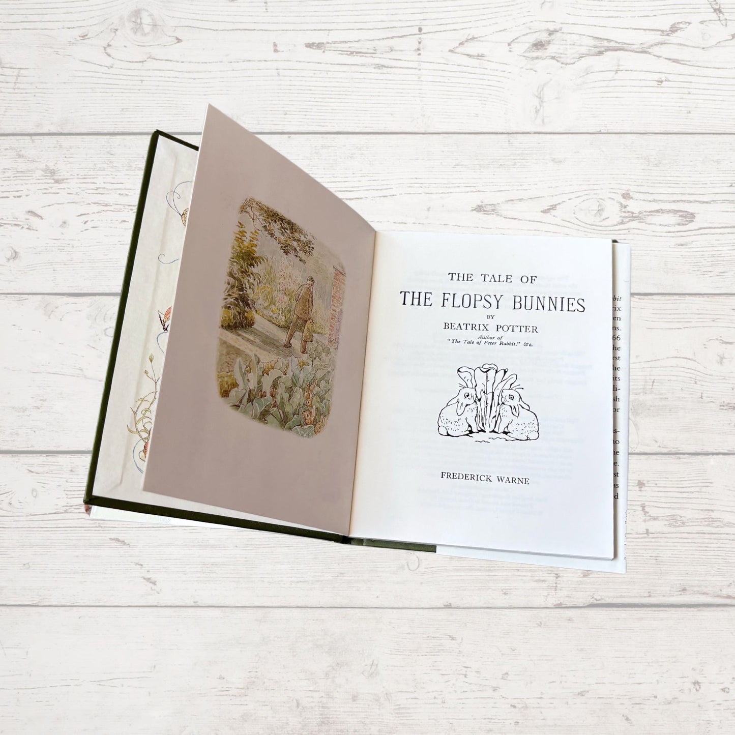 The Tale of The Flopsy Bunnies .Vintage Beatrix Potter Book. 1989 edition. Great Gift Idea