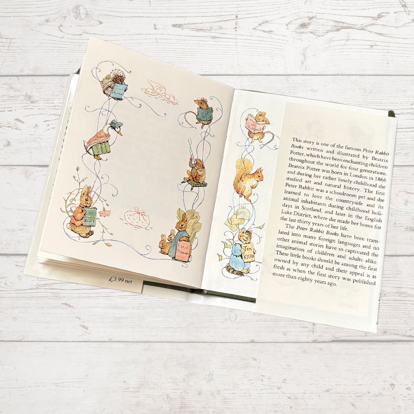 The Tale of Mrs Tittlemouse.Vintage Beatrix Potter Book. 1989 edition. Great Gift Idea