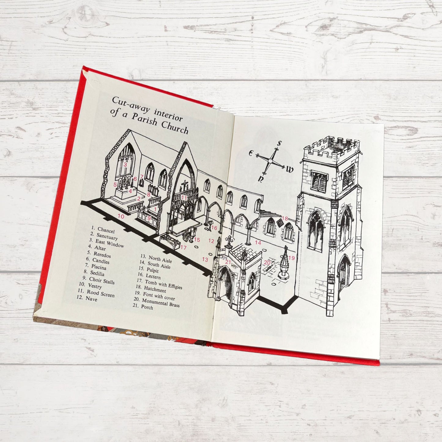 Vintage 1970s ladybird book: What to Look for Inside a Church. Series 649