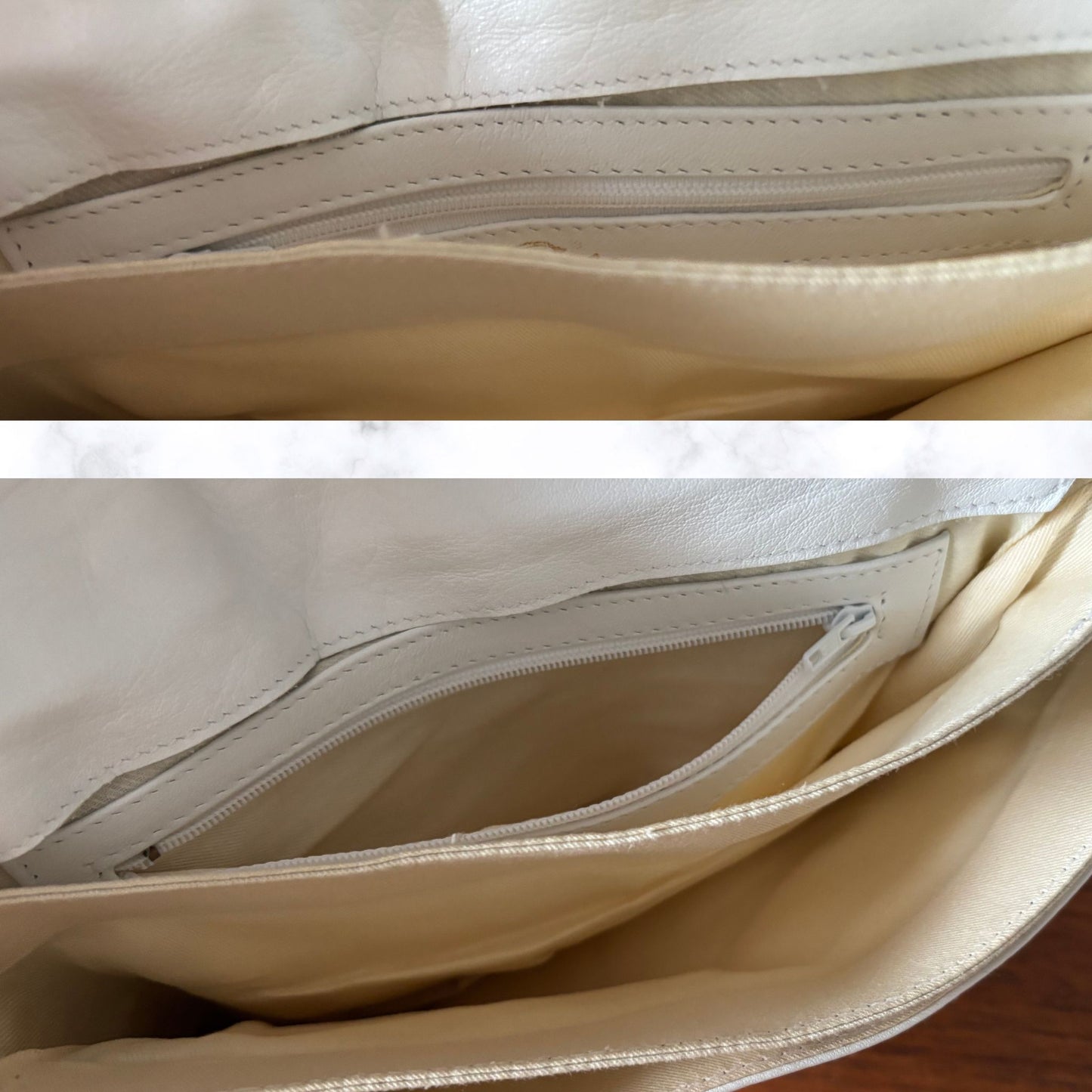 White Leather 80s Vintage Shoulder Bag by Sybilla.  Super Stylish