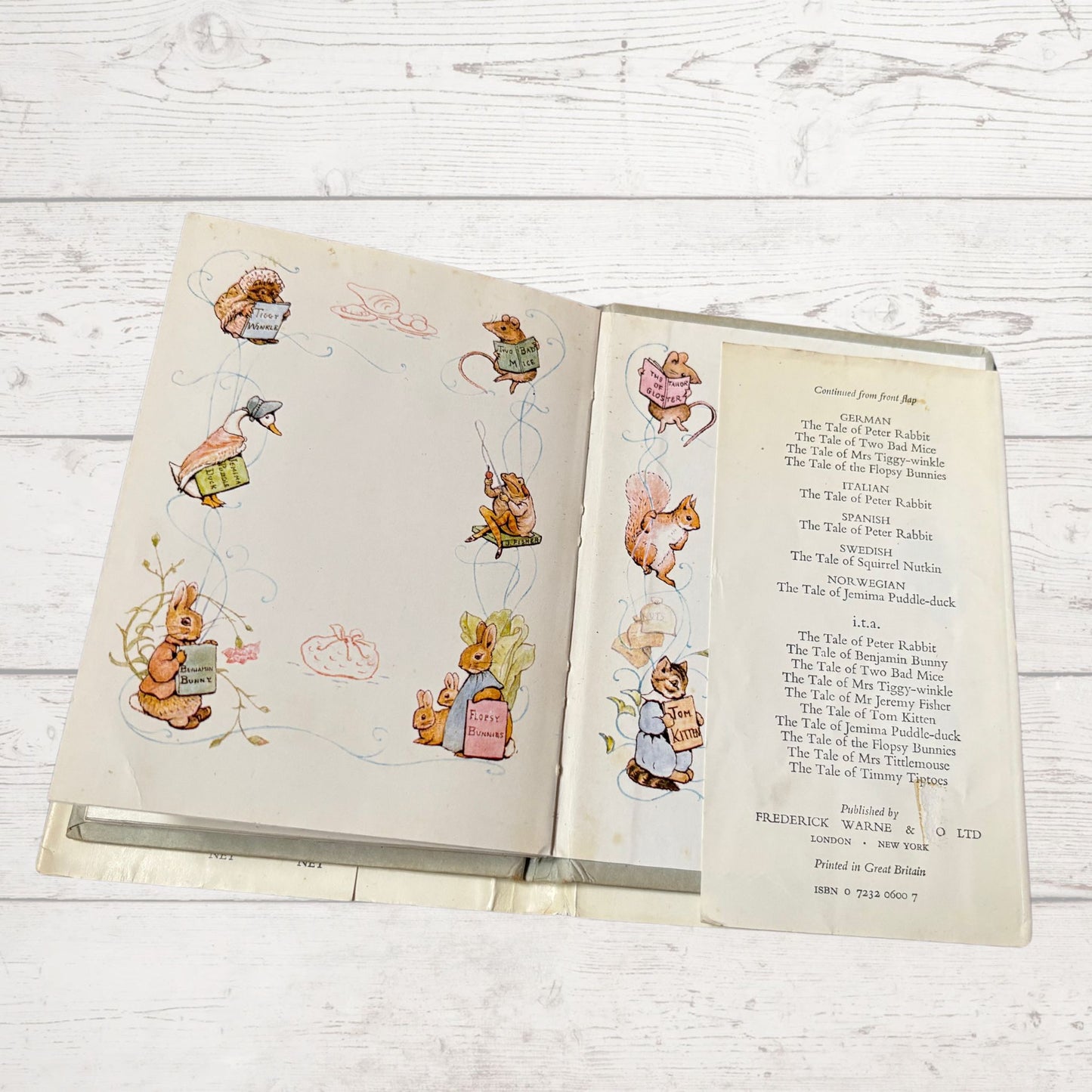 The Tale of Jemima Puddle-Duck. Vintage Beatrix Potter book. 1970 edition