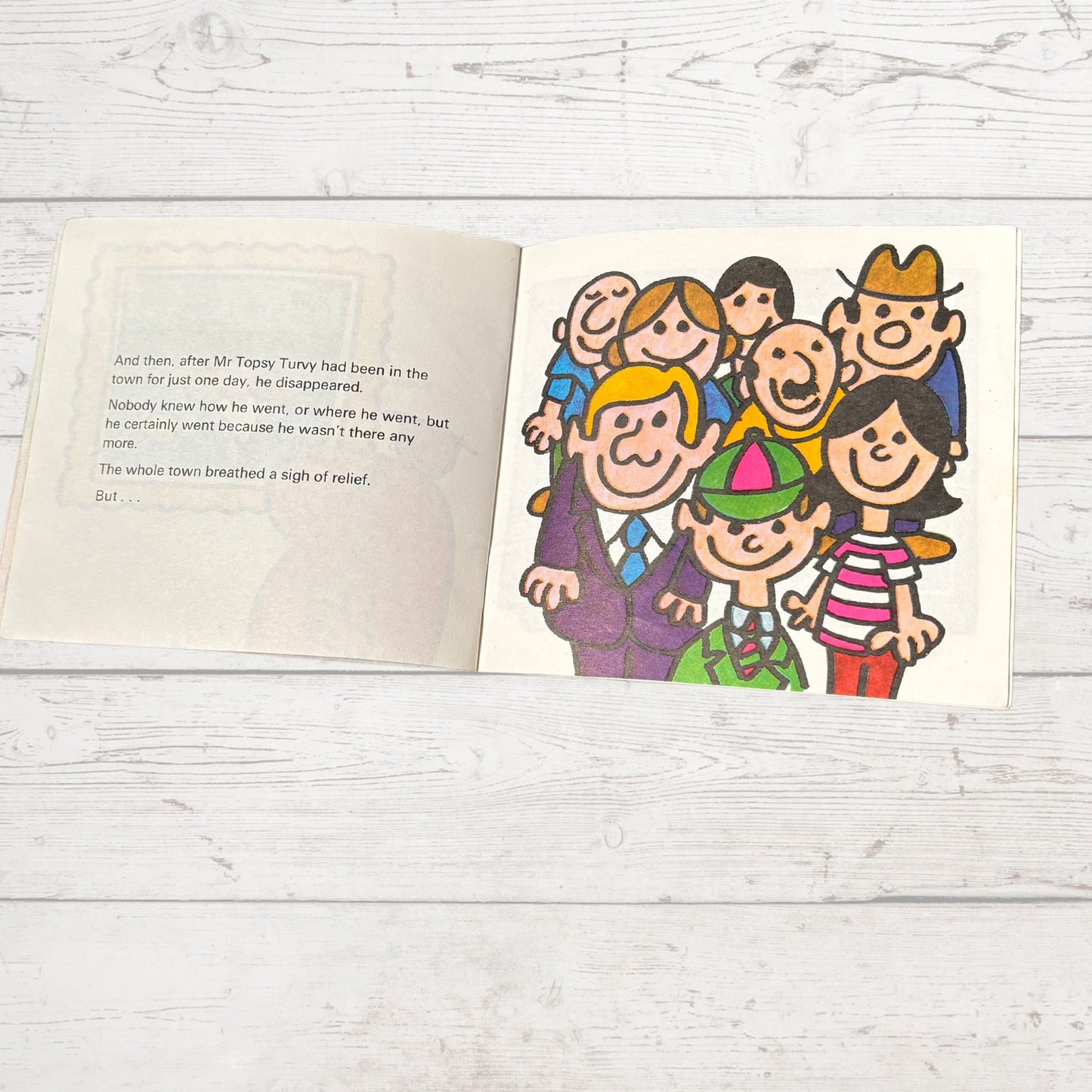 Mr. Topsy - Turvy by Roger Hargreaves. Original 1970s The Mr Men series. 1972 edition. Great gift idea