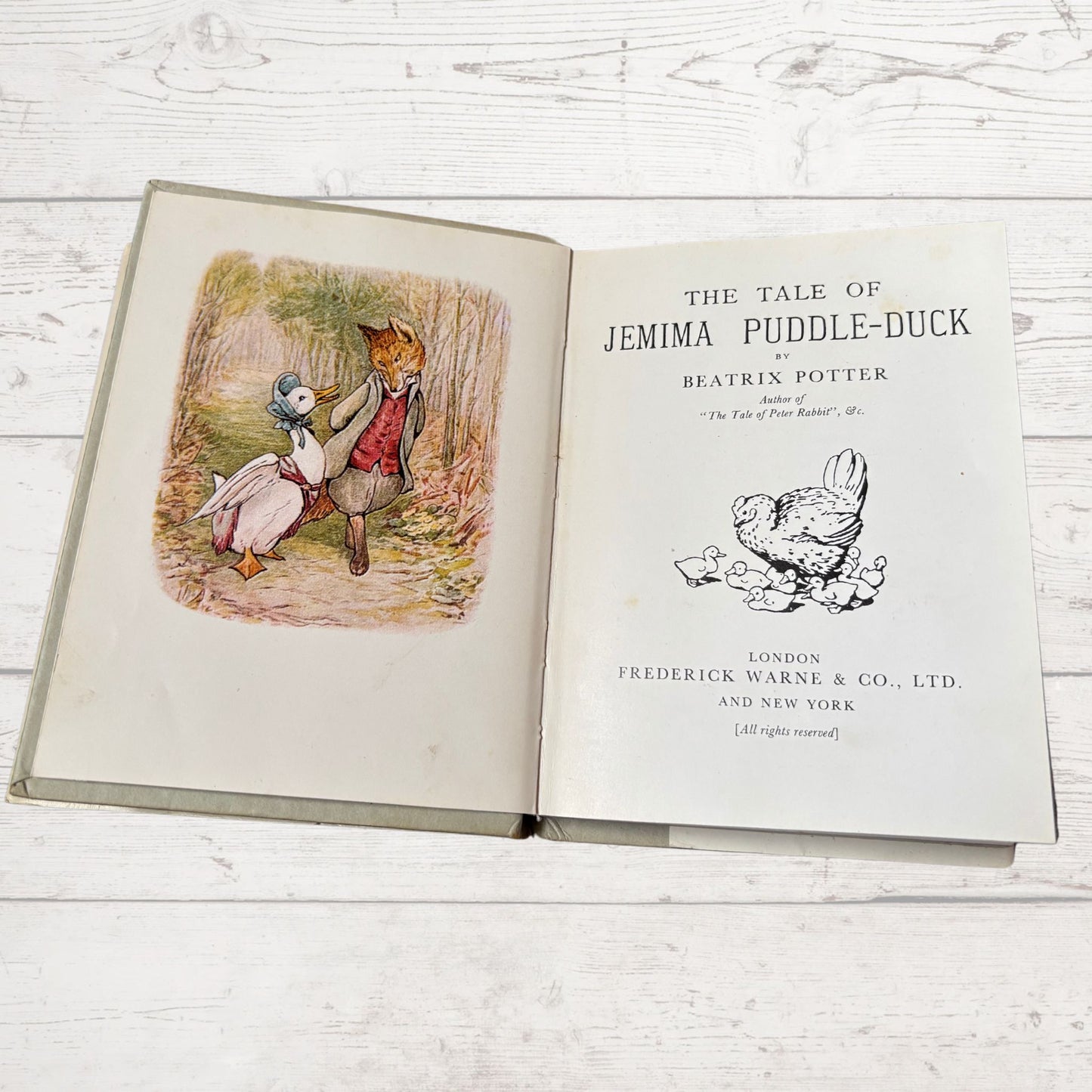 The Tale of Jemima Puddle-Duck. Vintage Beatrix Potter book. 1970 edition