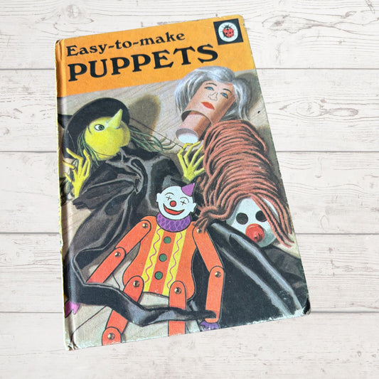 Easy to Make Puppets.Vintage 1970s Ladybird Book. Series 633. Great Gift Idea