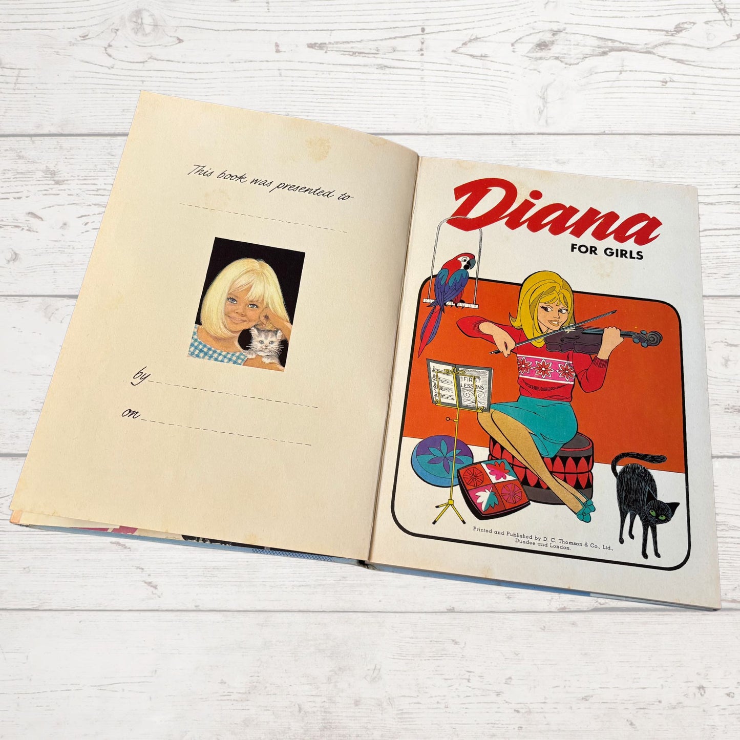Vintage Diana Annual 1968, full of fiction, fashion, fun and nostalgia. Great gift idea