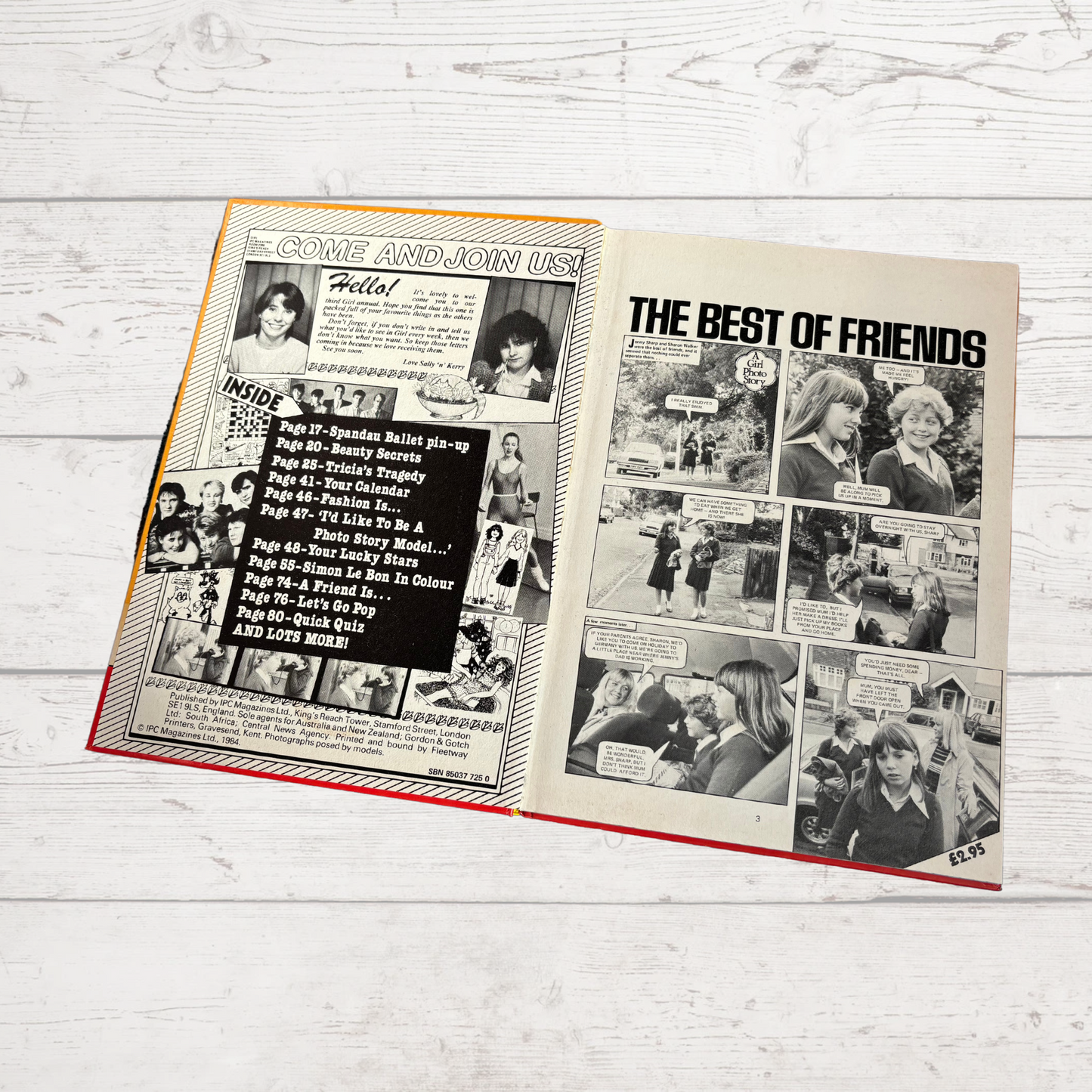 Vintage Girl Annual 1985 full of fiction, activities, features and fun. Great gift idea