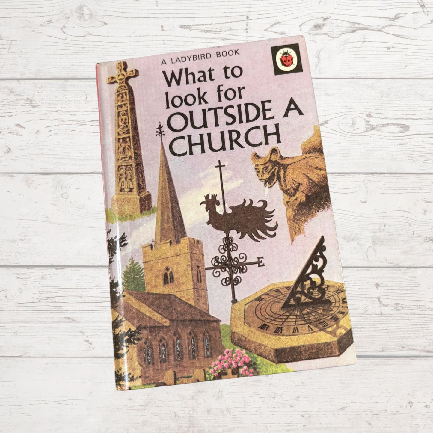 Vintage 1970s ladybird book: What to Look for Outside a Church. Series 649