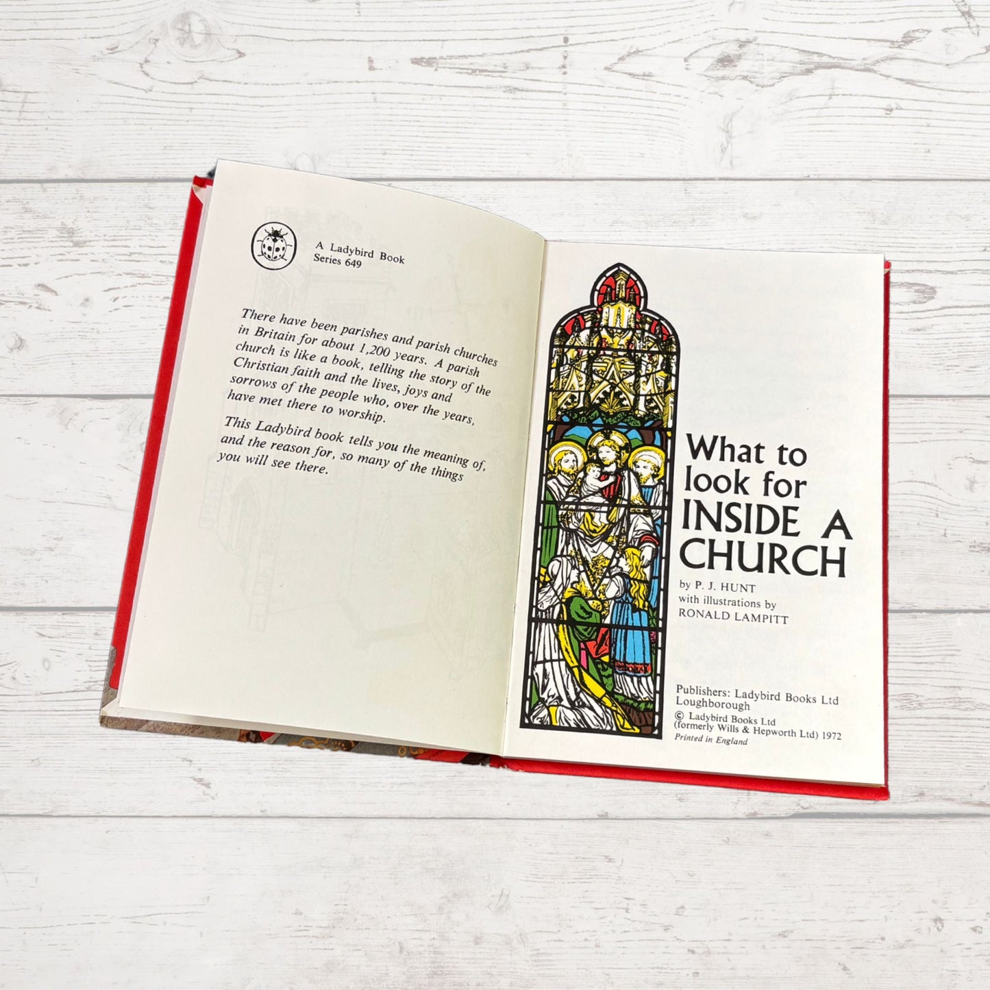 Vintage 1970s ladybird book: What to Look for Inside a Church. Series 649