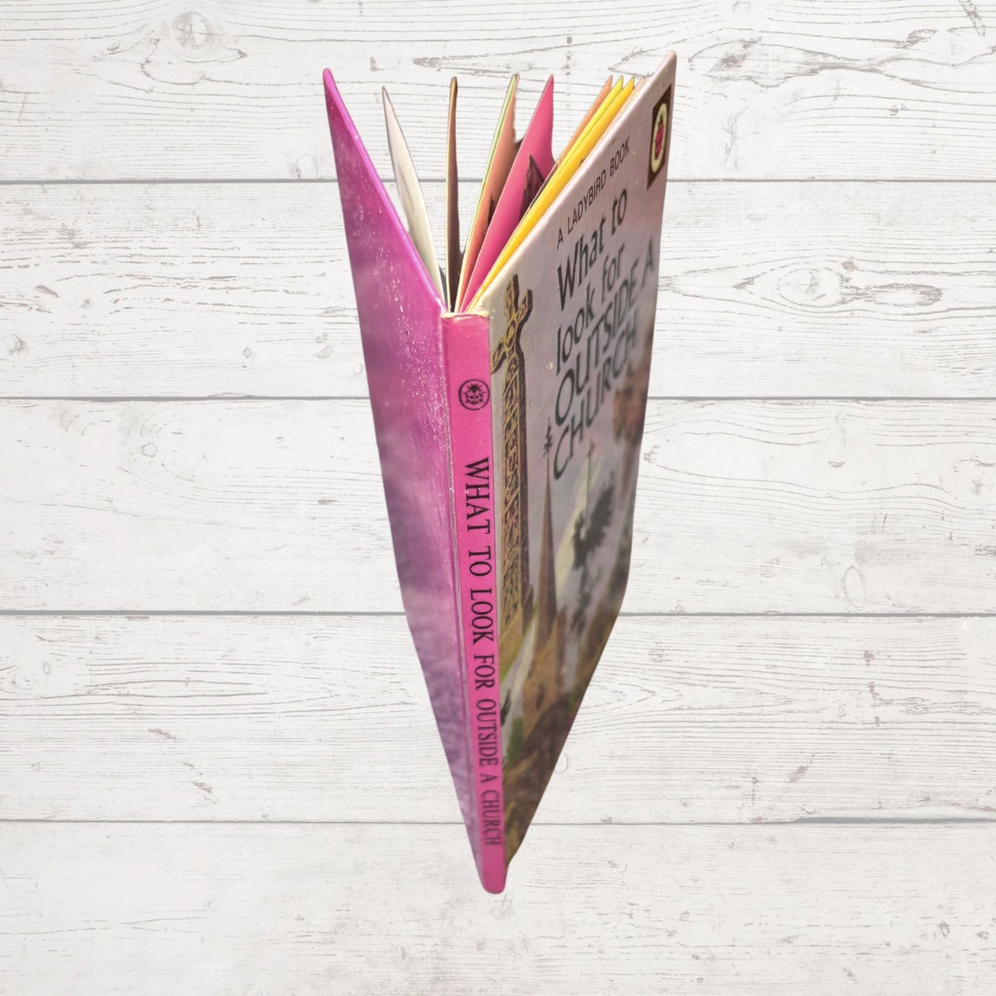 Vintage 1970s ladybird book: What to Look for Outside a Church. Series 649