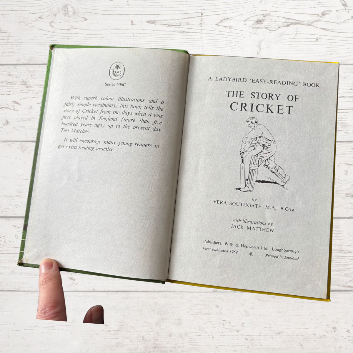 The Story of Cricket. 1960s Vintage Ladybird Book.Series 606C. Great Gift Idea