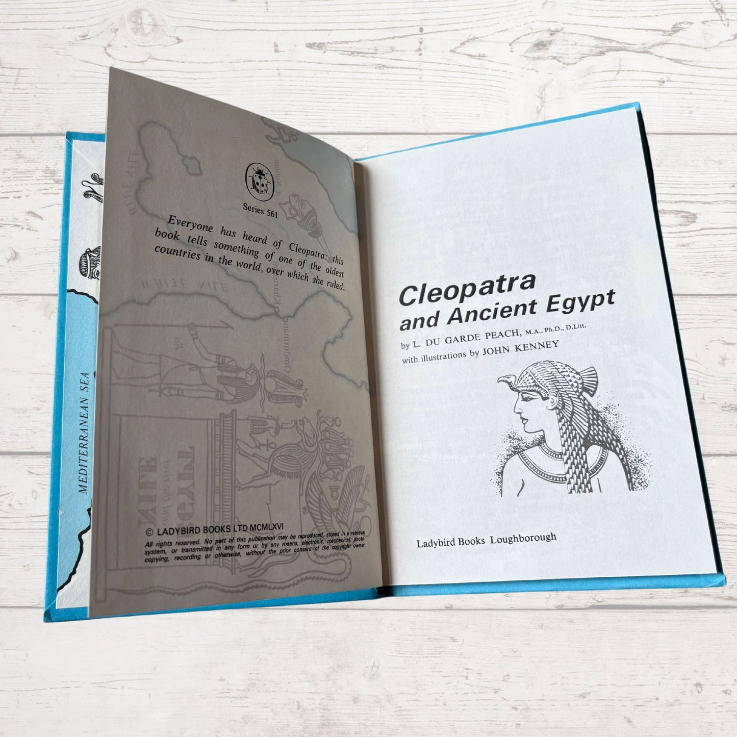 Vintage 1970s ladybird book, Cleopatra and Ancient Egypt. Series 561