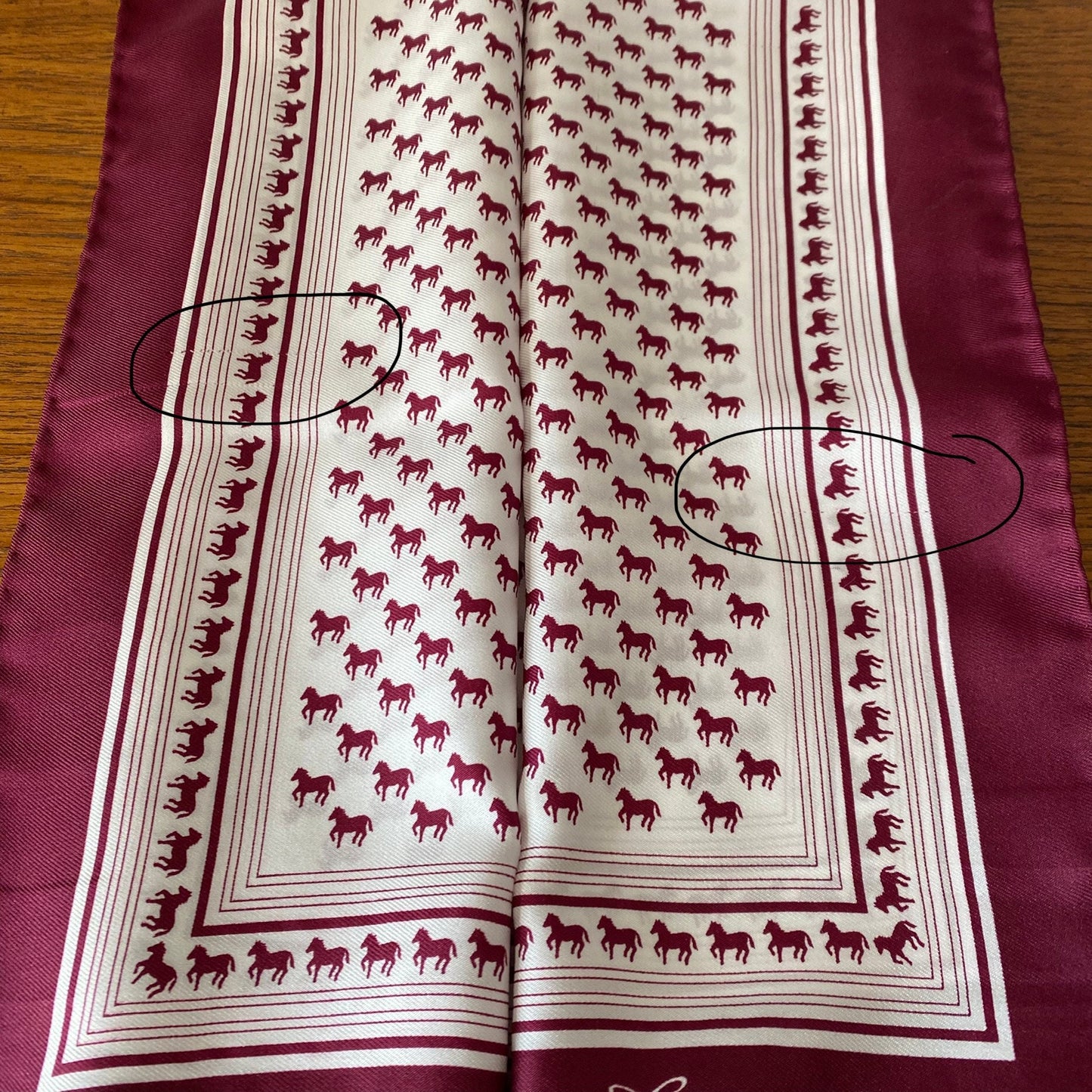 Large square vintage scarf. White and purple horse print , Fiorini scarf. Great gift idea