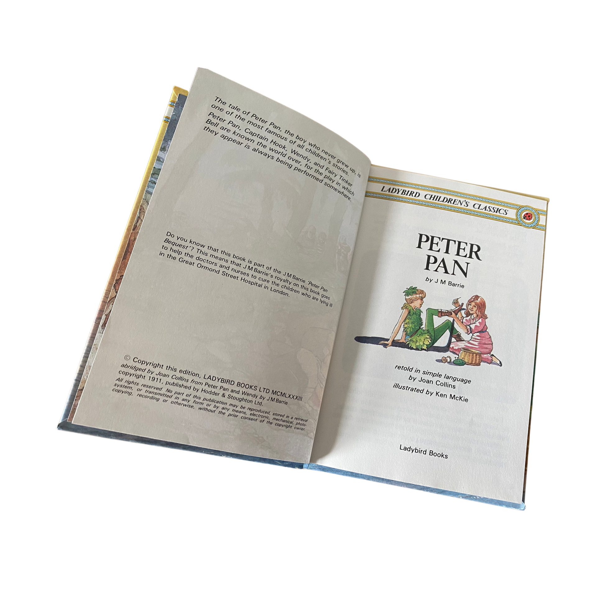 Small hardback book -  Peter Pan by JM Barrie  , perfect for collectors and nostalgic gifts