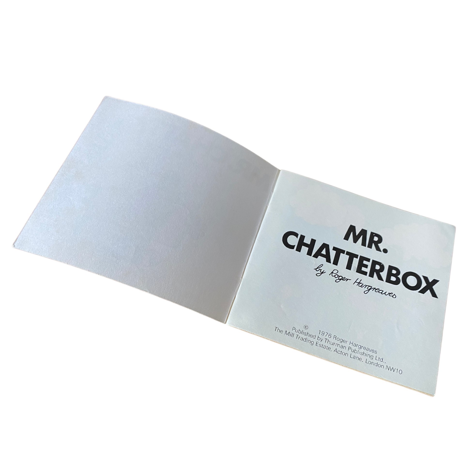 Classic Mr. Men Book -   Mr Chatterbox    - 1970s Edition