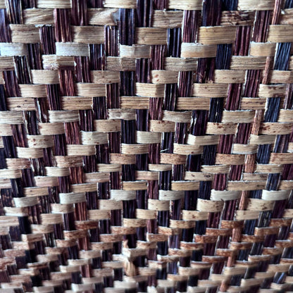 Close up of woven vibtage bag 