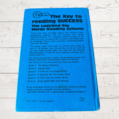 Blue book titled 'The Key to Reading Success' on a light wooden surface