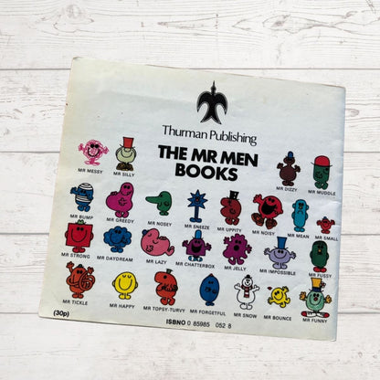 Mr men books 70s back cover 