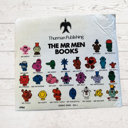 Cover of 'The Mr Men Books' by Thurman Publishing with character illustrations on a white background.
