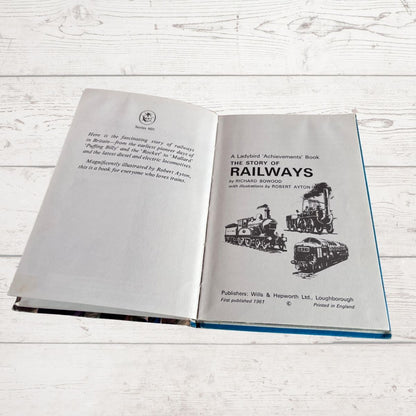 Vintage 1970s Ladybird book. The Story of Railways. A Ladybird Achievements Book. Series 601