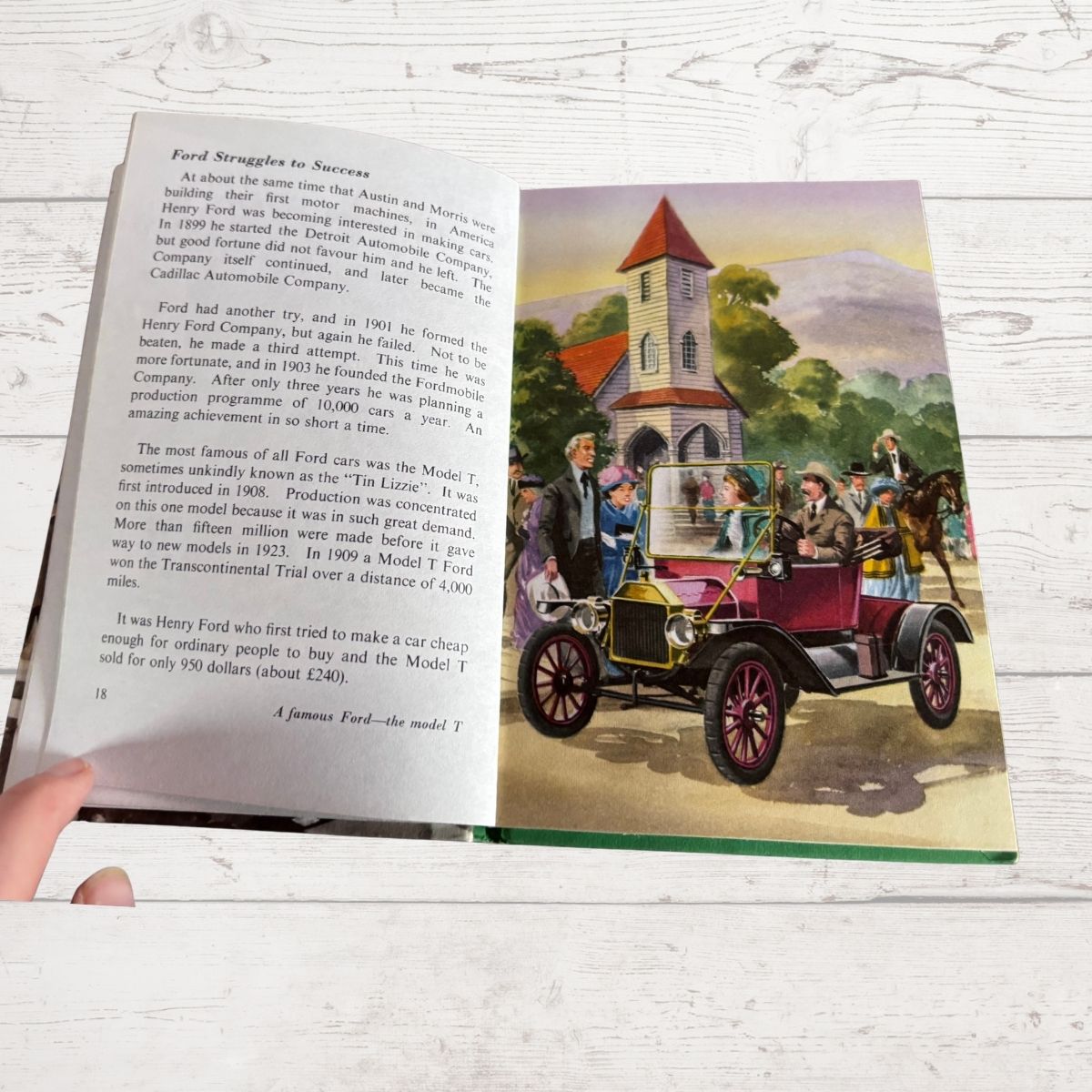 Vintage 1960s ladybird book, The Story of the Motor Car. A Ladybird Achievements Book. Series 601