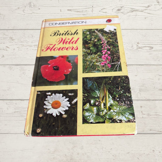 British Wild Flowers. 1970s Vintage Ladybird Book. Series 727.