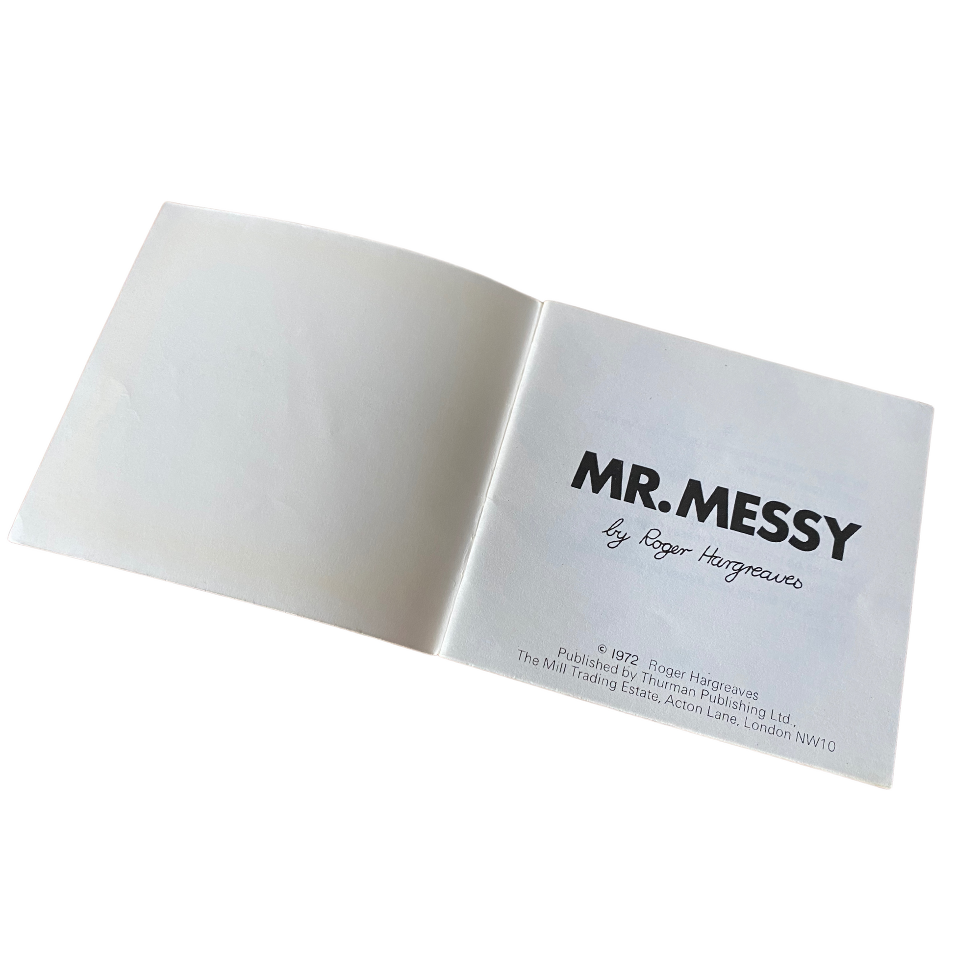 Classic Mr. Men Book -   Mr Messy    - 1970s Edition