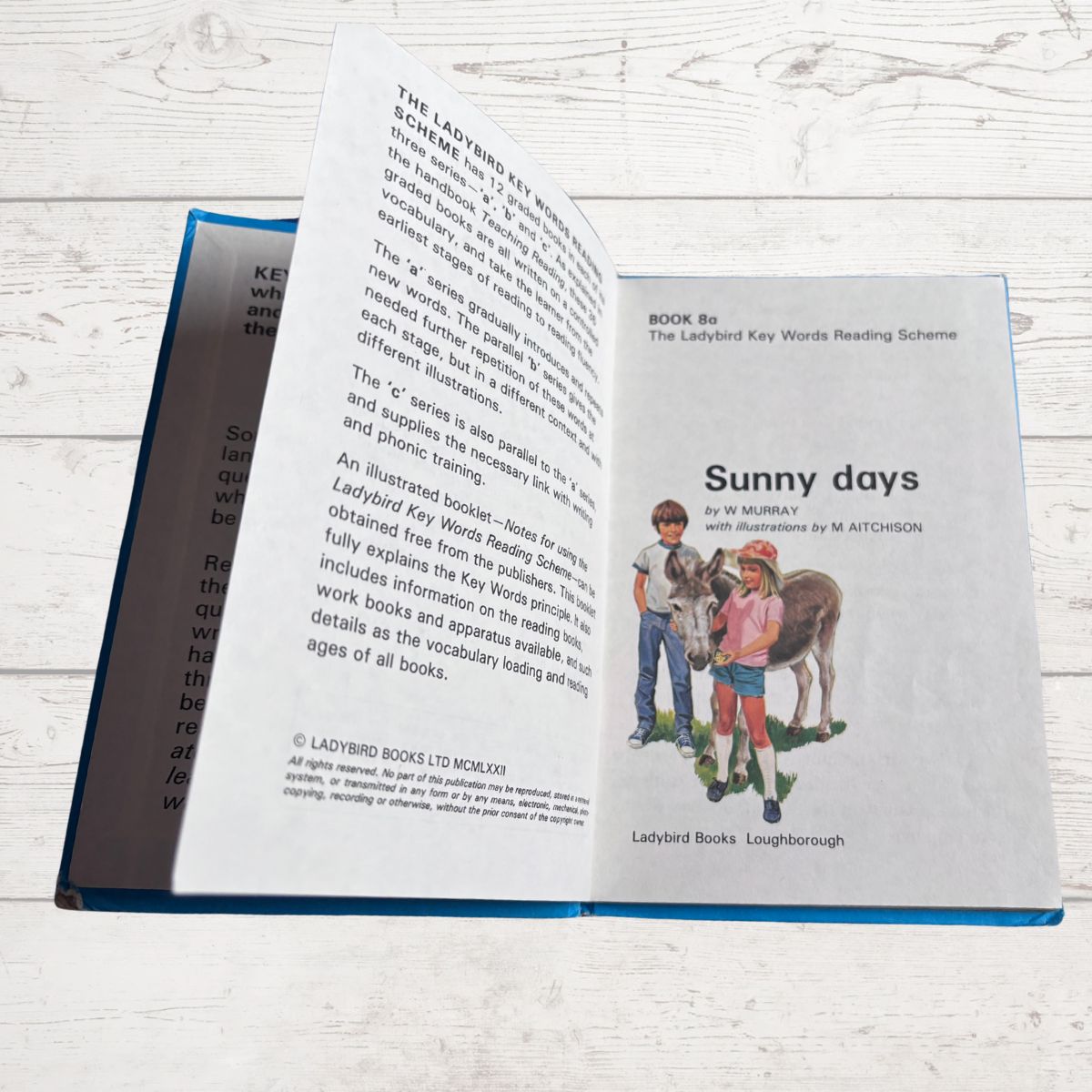 1980s Vintage Ladybird Book.Sunny Days. Keyword Reading Scheme Book 8a