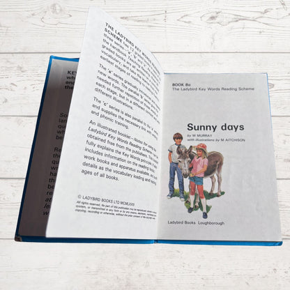 1980s Vintage Ladybird Book.Sunny Days. Keyword Reading Scheme Book 8a