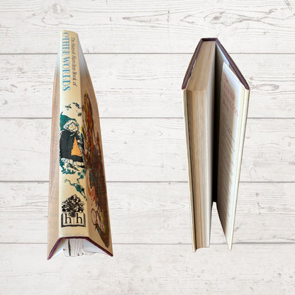 Spine close up of Hamish Hamilton book of other worlds 