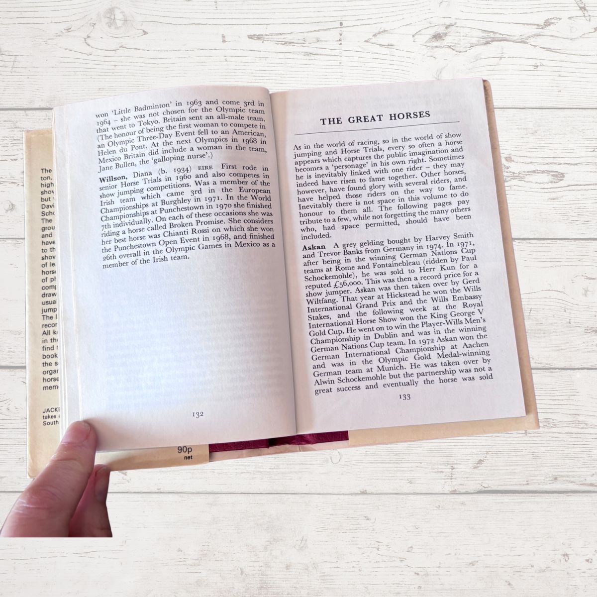 The Great Horses open book 