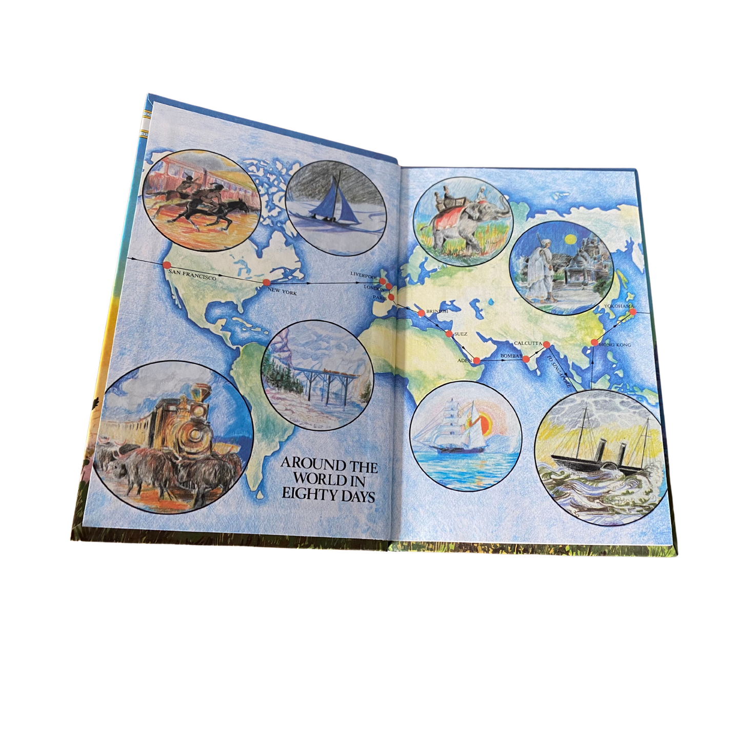 Around the World in 80 Days : Ladybird book Children’s Classics. Series 740. Nostalgic gift idea