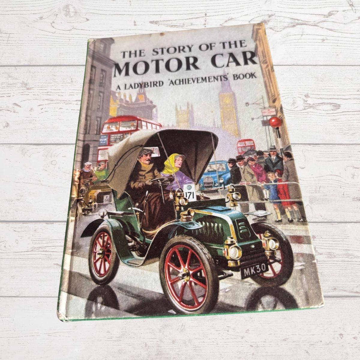 Vintage 1960s ladybird book, The Story of the Motor Car. A Ladybird Achievements Book. Series 601