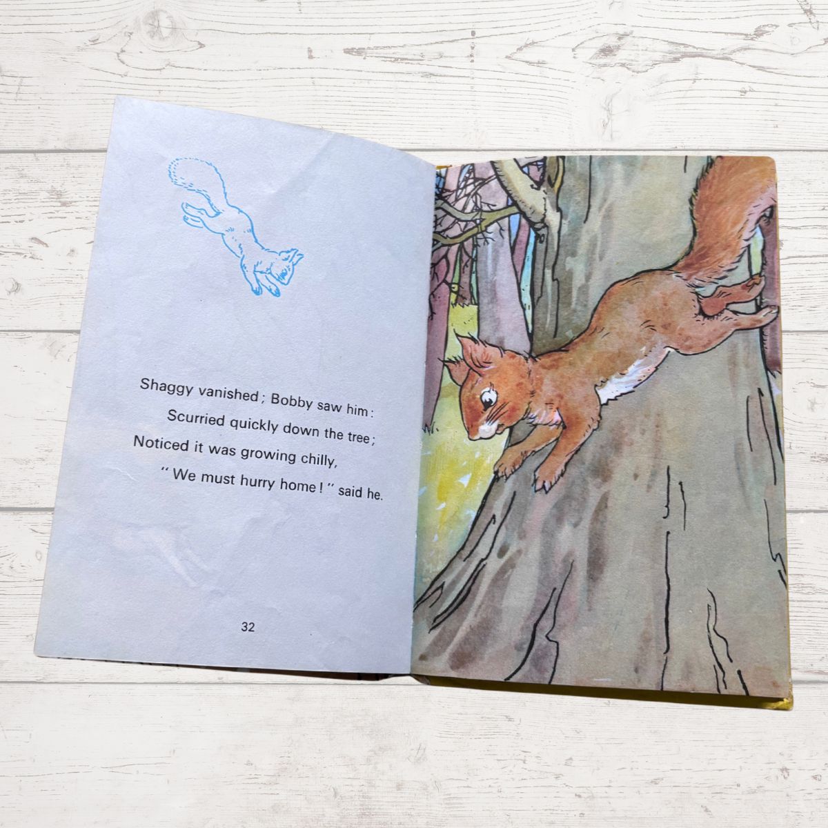 Bob Bushtail’s Adventures. A Ladybird Book. Vintage 1970s hardback book. Series 401