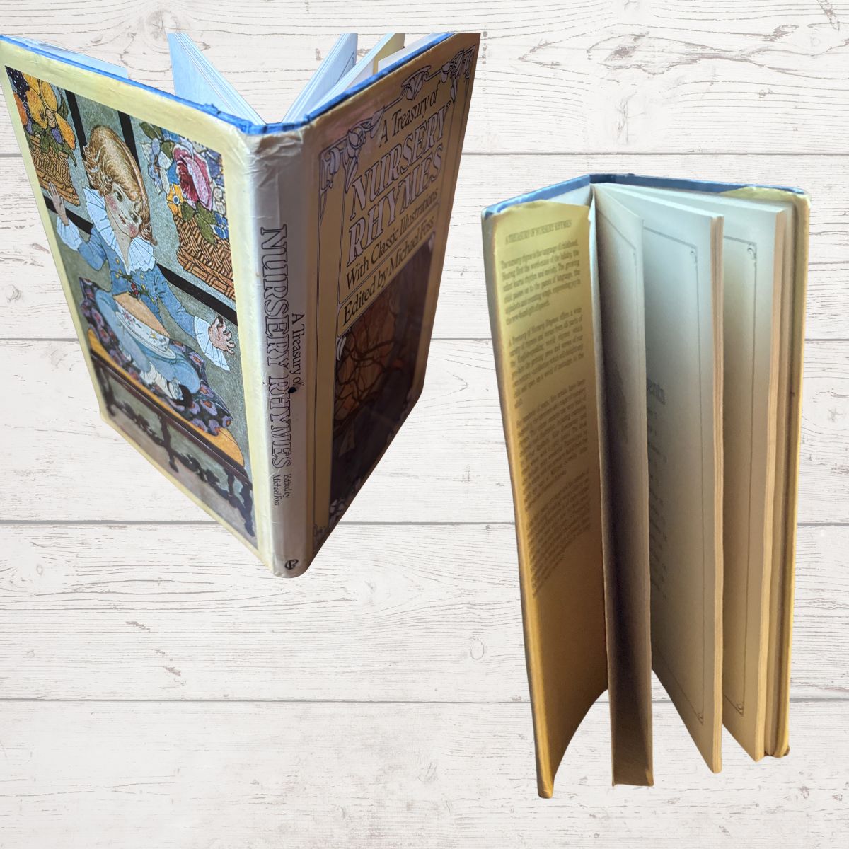 Two views of a hardcover children's book.