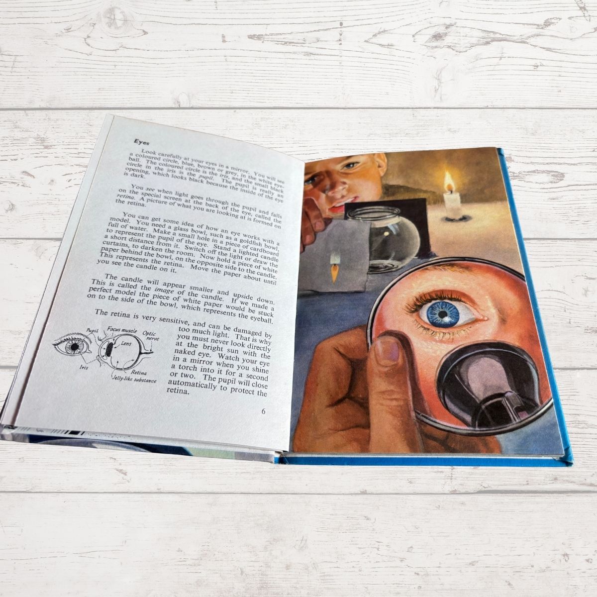 Vintage 1970s ladybird book, Junior Science Book: Lights. Mirrors and Lenses. Series 621