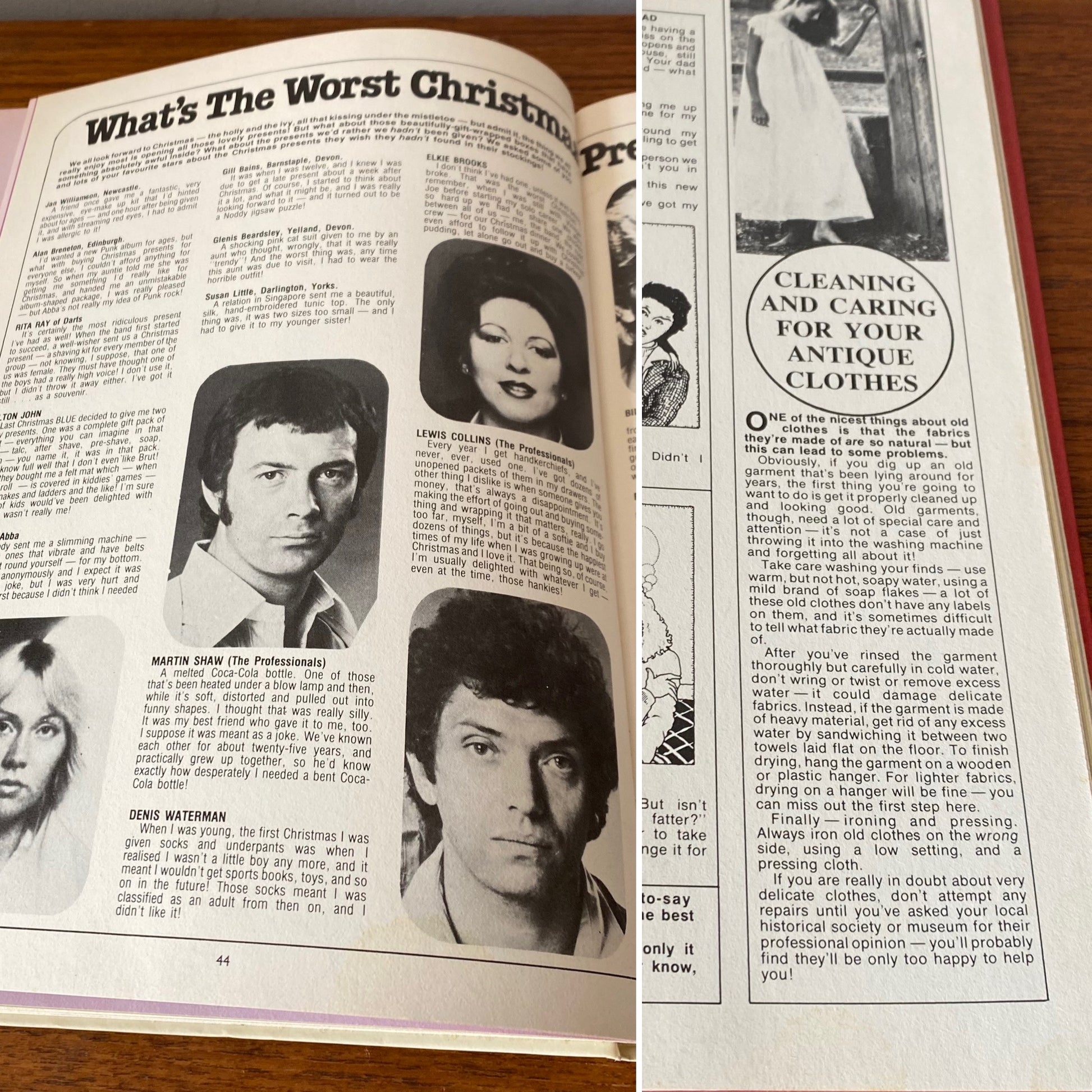 Retro Pinups in Vintage Jackie Annual 1979