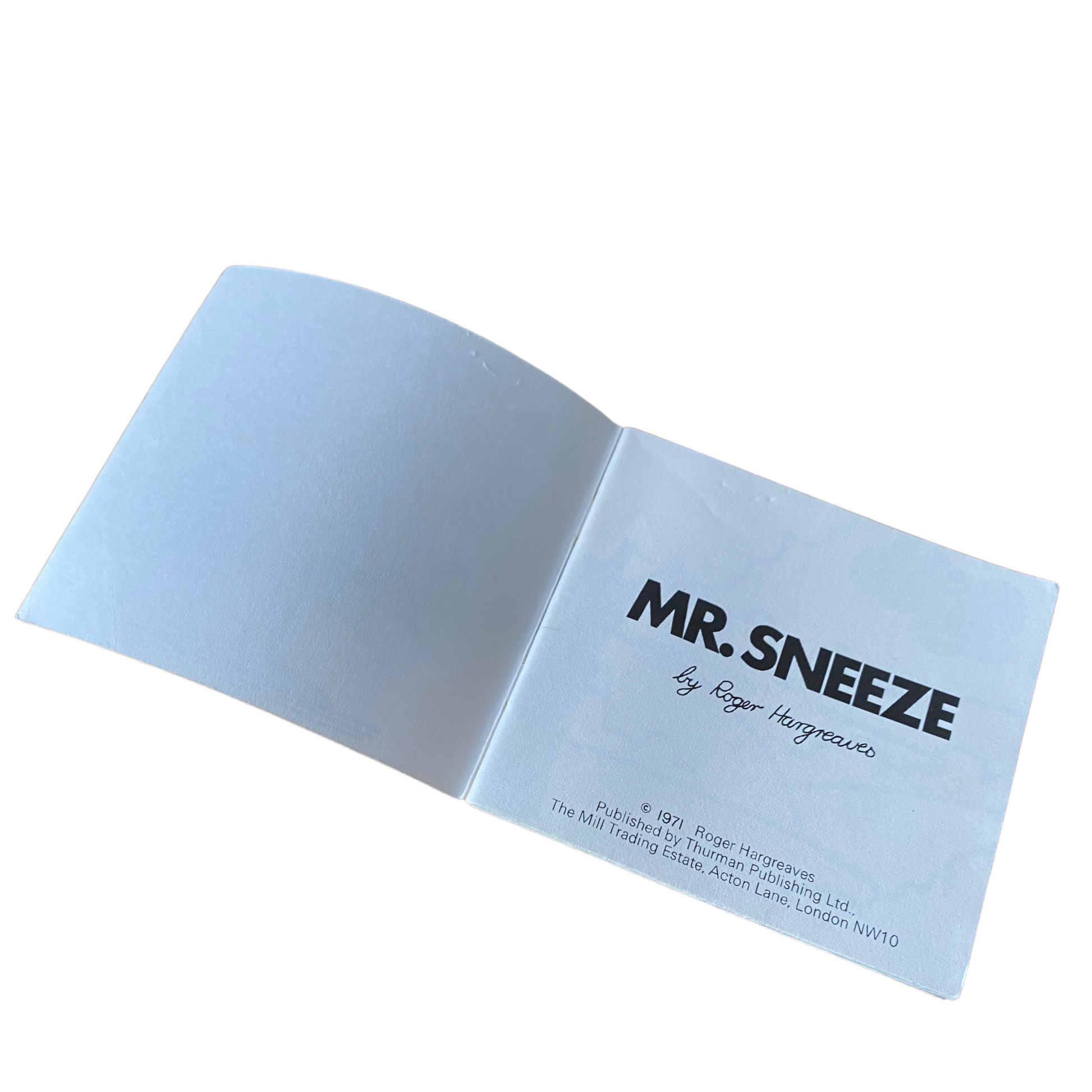 Classic Mr. Men Book -   Mr Sneeze  - 1970s Edition